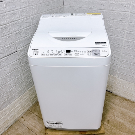 シャープ ES-TX6H-W 一人暮らし単身用洗濯機 6.5kg OE01311