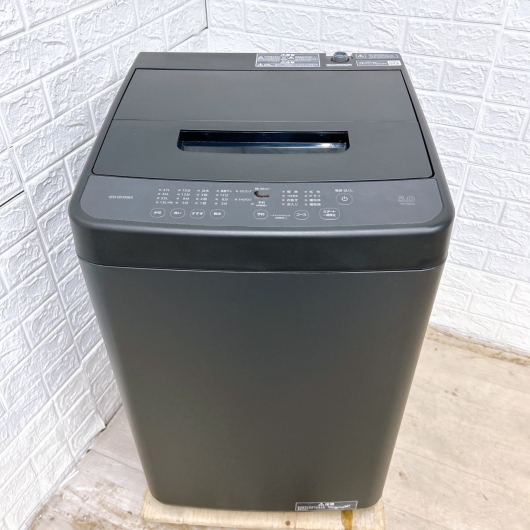 アイリスオーヤマ IAW-T504-B 2024年製 5.0kg 洗濯機 【全国発送対応】