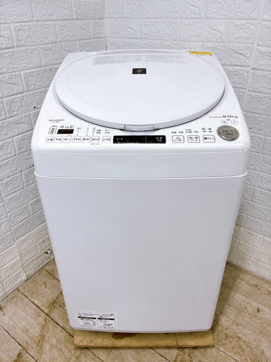 シャープ ES-TX8E-W 一人暮らし単身用洗濯機 8.0kg MKT011952