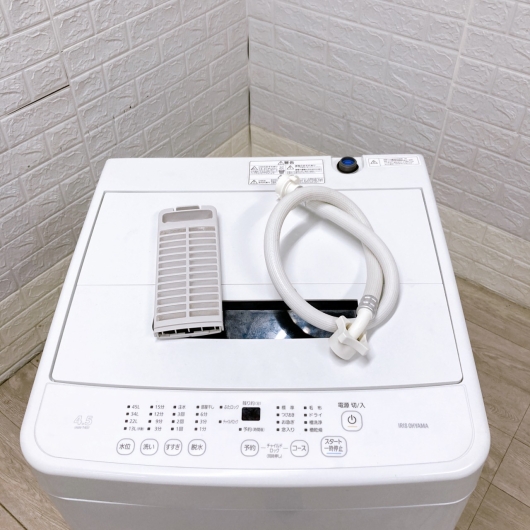 アイリスオーヤマ IAW-T451 一人暮らし単身用洗濯機 4.5kg K09144
