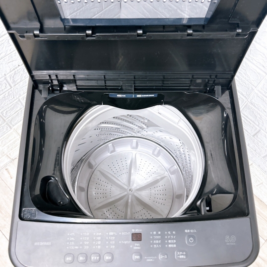 アイリスオーヤマ IAW-T504-B 一人暮らし単身用洗濯機 5.0kg B09056