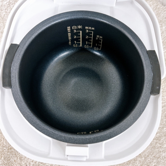 シャープ KS-CF05B-W 一人暮らし単身用炊飯器 3合炊き OE092114