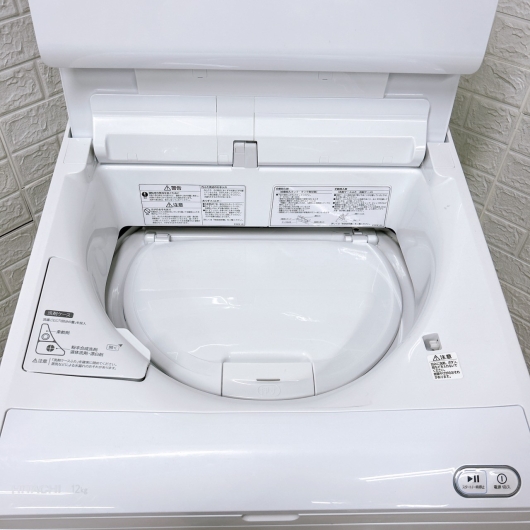 ヒタチ BW-X120G  2021年製 12kg 洗濯機 美品【全国発送対応】