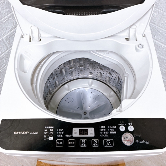 シャープ ES-G45RC-W 一人暮らし単身用洗濯機 4.5kg MKT100312