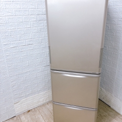 シャープ SJ-W357J-N 一人暮らし単身用冷蔵庫 350L B12261