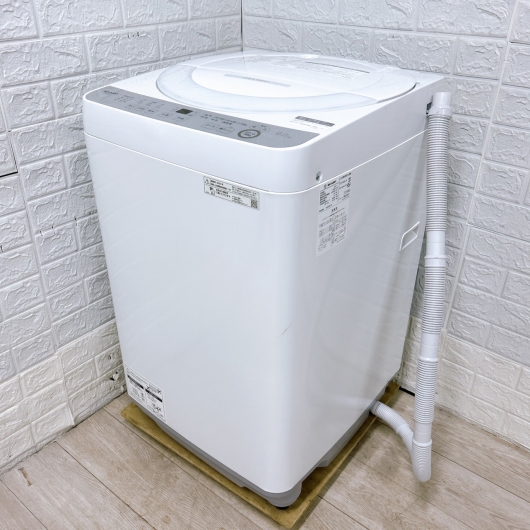 シャープ ES-GE6J-S 一人暮らし単身用洗濯機 6.0kg K10037