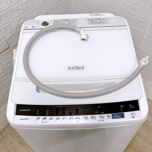 【全国発送対応】ヒタチ 8.0kg洗濯機 BW-V80E 2020年製