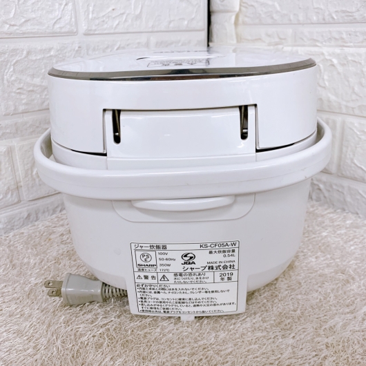 シャープ KS-CF05A 一人暮らし単身用炊飯器 3合炊き K08072