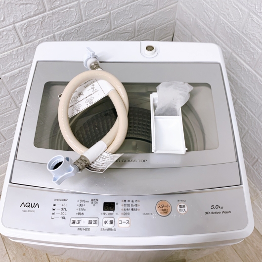 アクア AQW-S5N 一人暮らし単身用洗濯機 5.0kg K10123