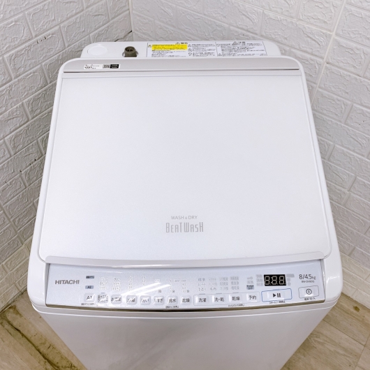 日立 BW-DV80G 2022年製 8.0㎏/4.5kg 洗濯機【全国発送対応】