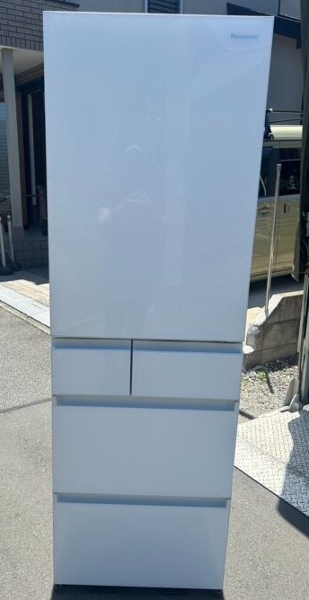 Panasonic パナソニック 450L 5ドア冷蔵庫 NR-E457PX-W 2021年製