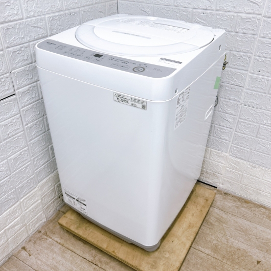 シャープ ES-GE6J-S 一人暮らし単身用洗濯機 6.0kg CK012915