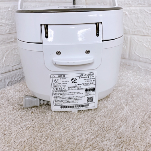 シャープ KS-CF05B-W 一人暮らし単身用炊飯器 3合炊き MKT101310
