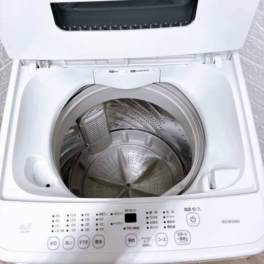 アイリスオーヤマ IAW-T451 一人暮らし単身用洗濯機 4.5kg K10023
