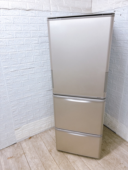 シャープ SJ-W357J-N 一人暮らし単身用冷蔵庫 350L B12261