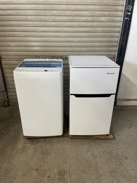 新生活応援 家電2点セット 2ドア冷蔵庫 4.5kg洗濯機