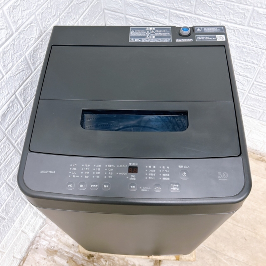 アイリスオーヤマ IAW-T504-B 2024年製 5.0kg 洗濯機 【全国発送対応】