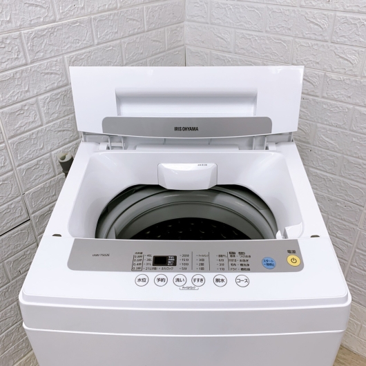 アイリスオーヤマ IAW-T502E 一人暮らし単身用洗濯機 5.0kg MKT122020
