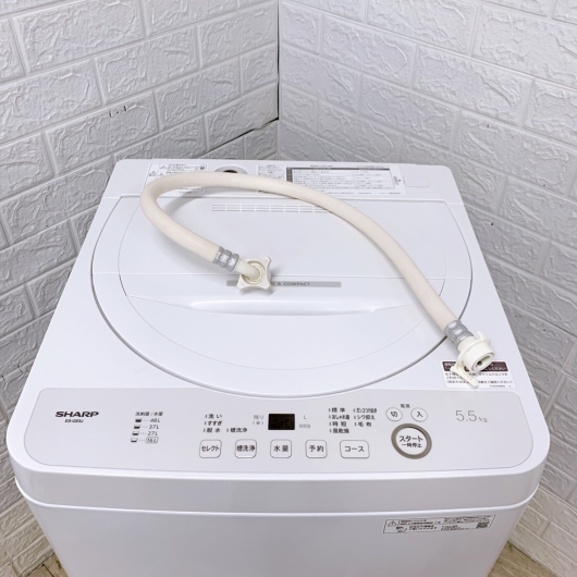 シャープ ES-GE5J-W 一人暮らし単身用洗濯機 5.5kg B12255