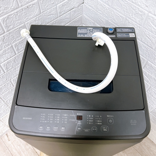アイリスオーヤマ IAW-T504-B 一人暮らし単身用洗濯機 5.0kg K11271
