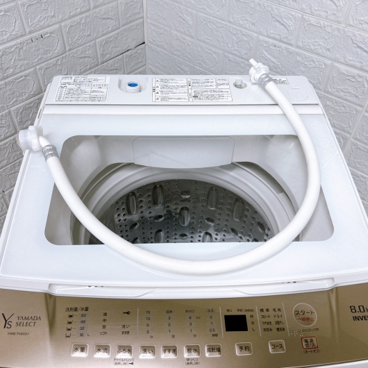 ヤマダ YWM-TV80G1 2020年製 8.0kg 洗濯機 【全国発送対応】