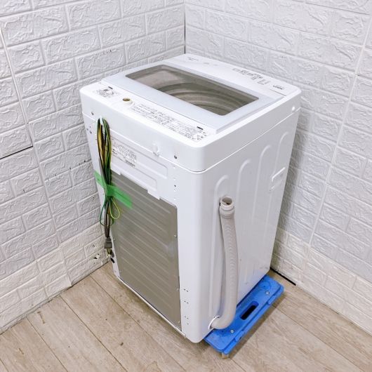 アクア AQW-S5MBK(W) 一人暮らし単身用洗濯機 5.0kg CE05173