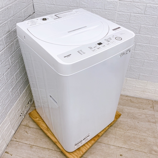 シャープ ES-GE5J-W 一人暮らし単身用洗濯機 5.5kg B12255