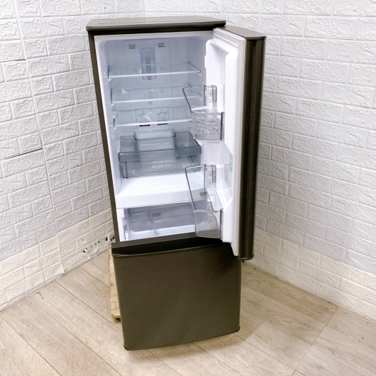 ミツビシ 三菱 MR-P15G-H 一人暮らし単身用冷蔵庫 146L OE11097