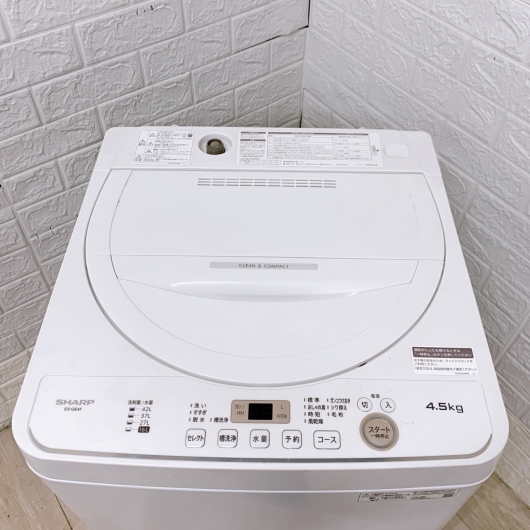 シャープ ES-GE4F-C 一人暮らし単身用洗濯機 4.5kg T04276