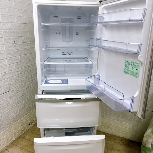 ミツビシ MR-C34D-W 一人暮らし単身用冷蔵庫 335L OE01151