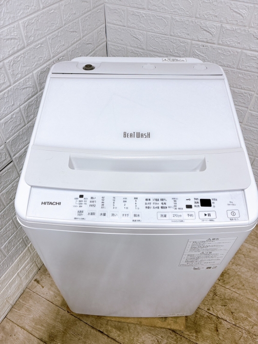 ヒタチ BW-V80J 一人暮らし単身用洗濯機 8.0kg B01144