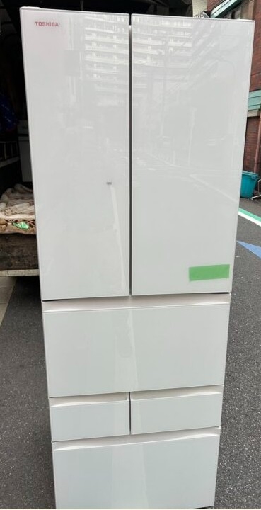 TOSHIBA 東芝 トウシバ 462L 6ドア冷蔵庫 GR-T460FK(EW) 2022年製