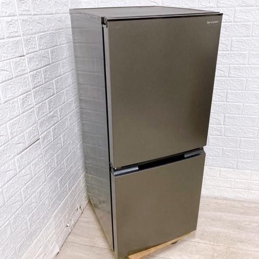 シャープ SJ-D15J-H 一人暮らし単身用冷蔵庫 152L B10252