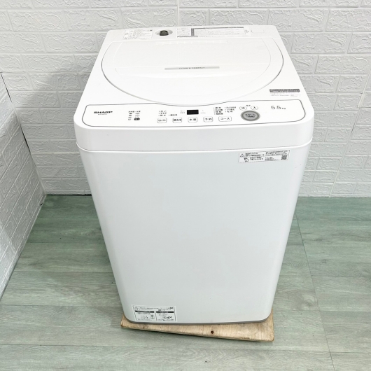 シャープ 洗濯機 一人暮らし 5.5㎏ 小型 2023年製