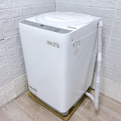 シャープ ES-GE6J-S 一人暮らし単身用洗濯機 6.0kg K10037