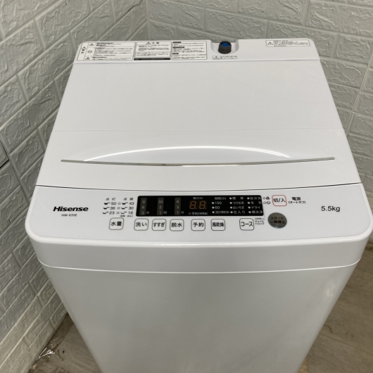 ハイセンス HW-K55E 2022年製 5.5kg 洗濯機 美品【全国発送対応】