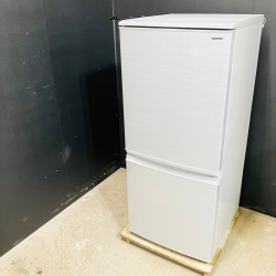 シャープ 2ドア冷蔵庫 SJ-D14D-S 2018年製