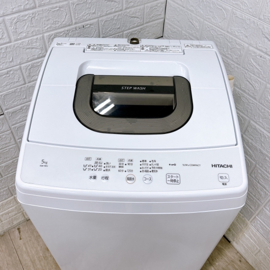 ヒタチ NW-50J 一人暮らし単身用洗濯機 5.0kg OE100910