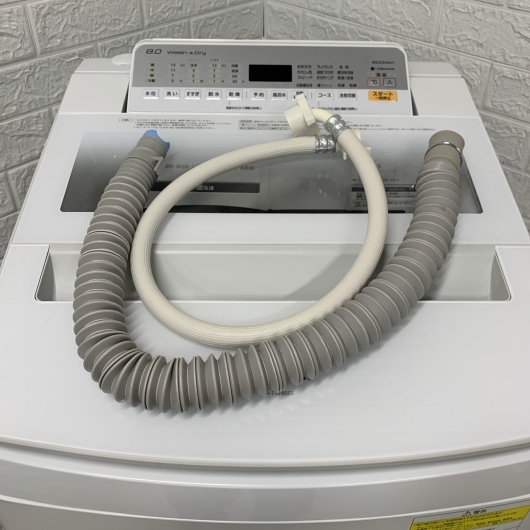 パナソニック NA-FW80S5 2018年製 8.0kg 洗濯機 【全国発送対応】