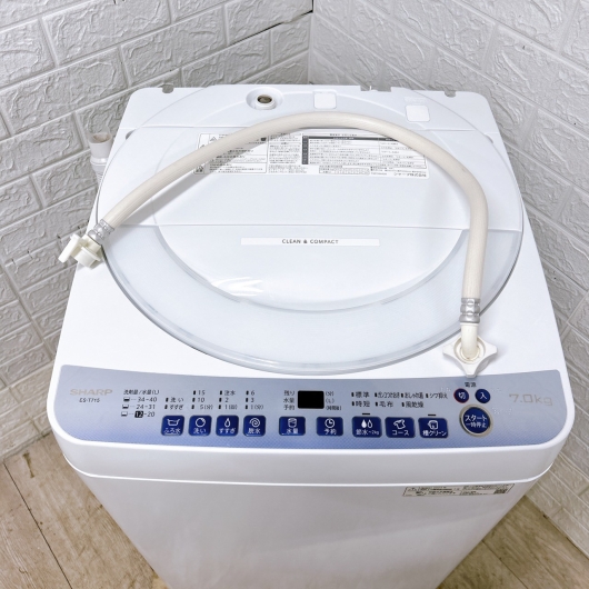 シャープ ES-T715-W 一人暮らし単身用洗濯機 7.0kg B112817