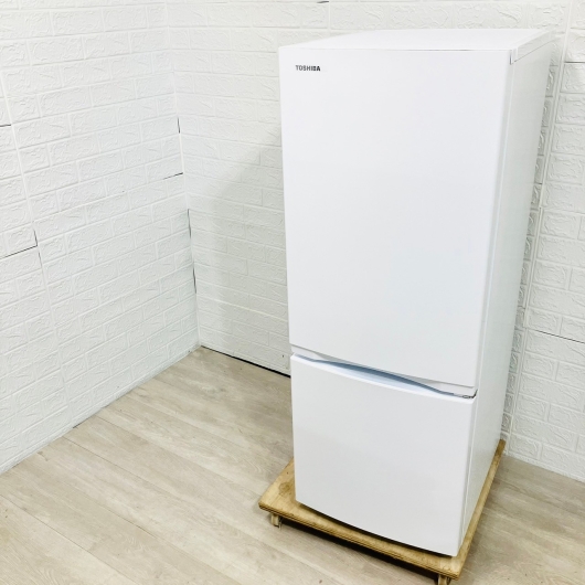 東芝 153L 2ドア冷蔵庫 GR-U15BS(W) 2022年製