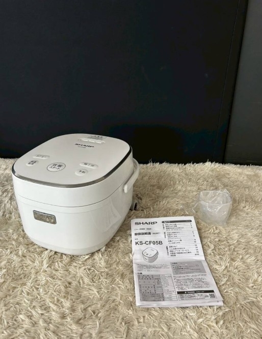 【全国発送対応】SHARP シャープ ジャー炊飯器 3合炊き KS-CF05B-W 2023年製