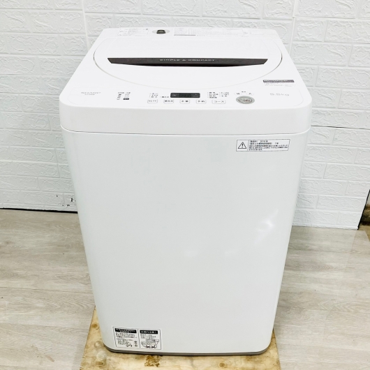 シャープ  全自動洗濯機 ES-GA5B-W 2018年製